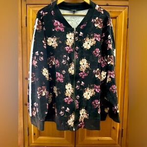 Torrid floral track jacket